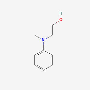 2-(Methyl(phenyl)amino)ethanol chemical structure (CAS 93-90-3)