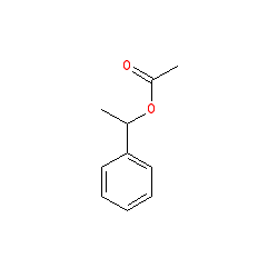 1-Phenylethyl acetate chemical structure (CAS 93-92-5)