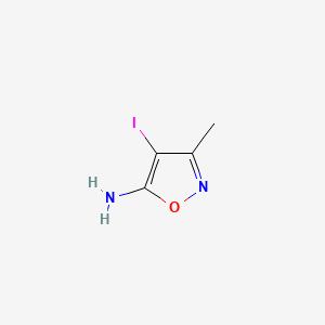 4-Iodo-3-methylisoxazol-5-amine chemical structure (CAS 930-84-7)