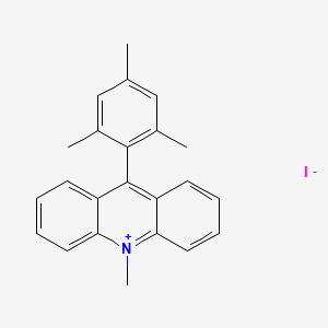 9-Mesityl-10-methylacridin-10-ium iodide chemical structure (CAS 930097-17-9)