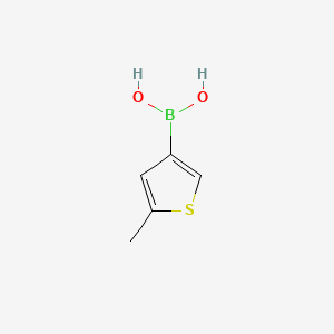 (5-Methylthiophen-3-yl)boronic acid chemical structure (CAS 930303-82-5)