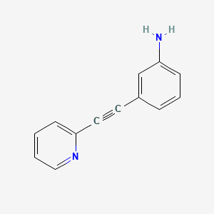3-(Pyridin-2-ylethynyl)aniline chemical structure (CAS 930395-74-7)