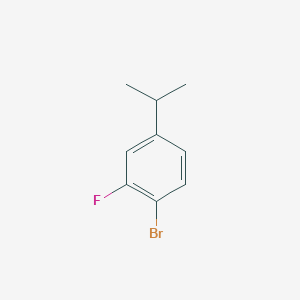 1-Bromo-2-fluoro-4-isopropylbenzene chemical structure (CAS 930599-54-5)
