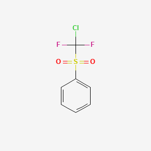 ((Chlorodifluoromethyl)sulfonyl)benzene chemical structure (CAS 930836-30-9)