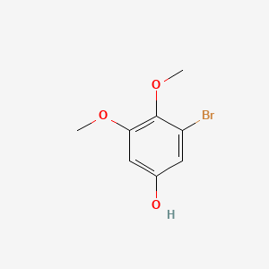 3-Bromo-4,5-dimethoxyphenol chemical structure (CAS 93092-14-9)