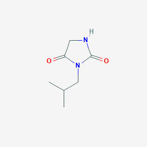 3-(2-Methylpropyl)imidazolidine-2,4-dione chemical structure (CAS 93099-58-2)