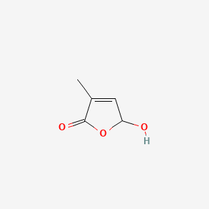 5-Hydroxy-3-methylfuran-2(5H)-one chemical structure (CAS 931-23-7)