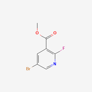 Methyl 5-bromo-2-fluoronicotinate chemical structure (CAS 931105-37-2)