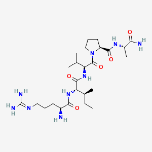 L-Arginyl-L-isoleucyl-L-valyl-L-prolyl-L-alaninamide chemical structure (CAS 931395-42-5)