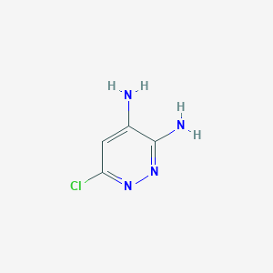 6-Chloropyridazine-3,4-diamine chemical structure (CAS 932-50-3)