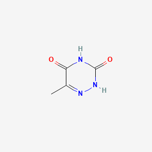 6-Methyl-1,2,4-triazine-3,5(2H,4H)-dione chemical structure (CAS 932-53-6)