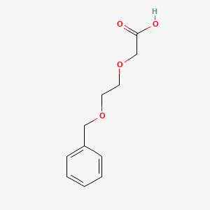 2-(2-(Benzyloxy)ethoxy)acetic acid chemical structure (CAS 93206-09-8)