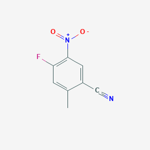 4-Fluoro-2-methyl-5-nitrobenzonitrile chemical structure (CAS 932375-18-3)