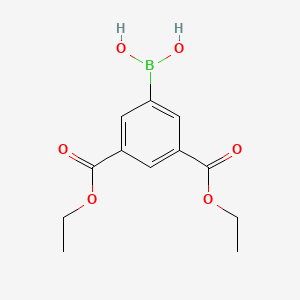 (3,5-bis(ethoxycarbonyl)phenyl)boronic acid chemical structure (CAS 932378-94-4)