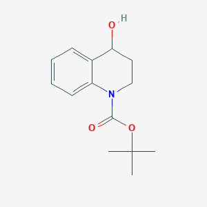 tert-Butyl 4-hydroxy-3,4-dihydroquinoline-1(2H)-carboxylate chemical structure (CAS 932398-74-8)