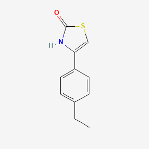 4-(4-Ethylphenyl)thiazol-2(3H)-one chemical structure (CAS 93258-85-6)