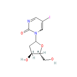 1-((2R,4S,5R)-4-Hydroxy-5-(hydroxymethyl)tetrahydrofuran-2-yl)-5-iodopyrimidin-2(1H)-one chemical structure (CAS 93265-81-7)