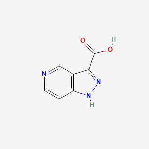 1H-Pyrazolo[4,3-c]pyridine-3-carboxylic acid chemical structure (CAS 932702-11-9)