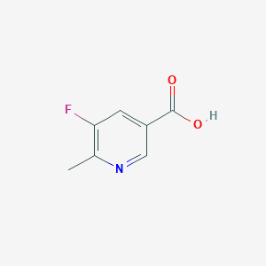 5-Fluoro-6-methylnicotinic acid chemical structure (CAS 932705-78-7)