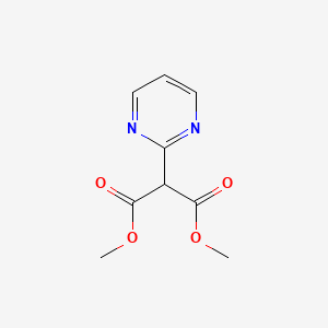 Dimethyl 2-(2-Pyrimidyl)malonate chemical structure (CAS 93271-75-1)