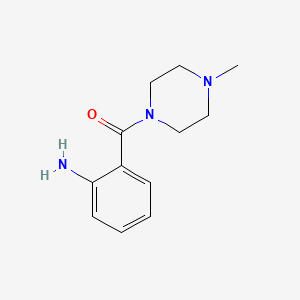 (2-Aminophenyl)(4-methylpiperazin-1-yl)methanone chemical structure (CAS 93288-86-9)