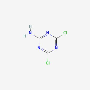 4,6-Dichloro-1,3,5-triazin-2-amine chemical structure (CAS 933-20-0)