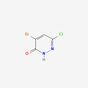 4-Bromo-6-chloropyridazin-3(2H)-one chemical structure (CAS 933041-13-5)