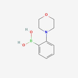 (2-Morpholinophenyl)boronic acid chemical structure (CAS 933052-52-9)