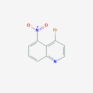 4-Bromo-5-nitroquinoline chemical structure (CAS 933486-44-3)
