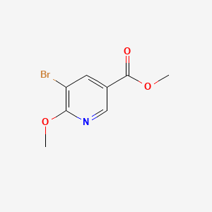 Methyl 5-bromo-6-methoxynicotinate chemical structure (CAS 93349-99-6)