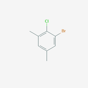1-Bromo-2-chloro-3,5-dimethylbenzene chemical structure (CAS 933585-12-7)
