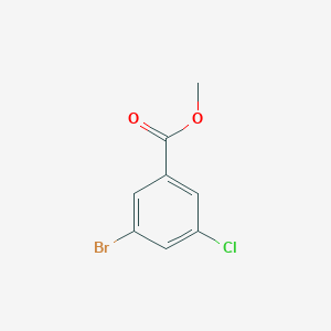 Methyl 3-bromo-5-chlorobenzoate chemical structure (CAS 933585-58-1)