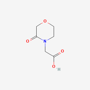 2-(3-Oxomorpholin-4-yl)acetic acid chemical structure (CAS 933692-47-8)