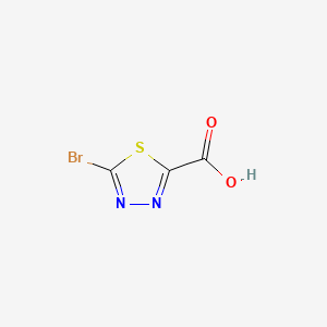 5-Bromo-1,3,4-thiadiazole-2-carboxylic acid chemical structure (CAS 933716-45-1)