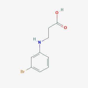 3-((3-Bromophenyl)amino)propanoic acid chemical structure (CAS 933718-76-4)