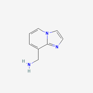 Imidazo[1,2-a]pyridin-8-ylmethanamine chemical structure (CAS 933721-91-6)