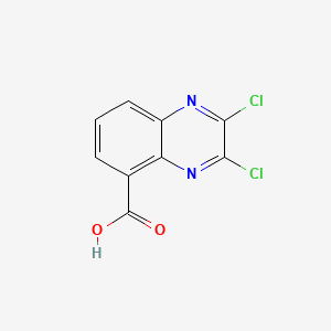 2,3-Dichloroquinoxaline-5-carboxylic acid chemical structure (CAS 933726-33-1)