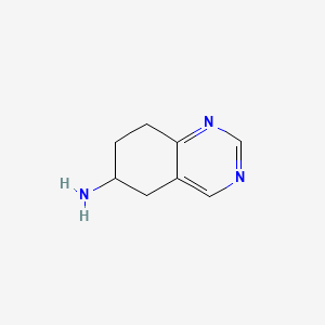 5,6,7,8-Tetrahydroquinazolin-6-amine chemical structure (CAS 933726-35-3)