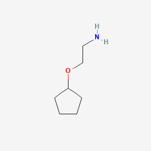 2-(Cyclopentyloxy)ethylamine chemical structure (CAS 933732-12-8)