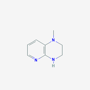 1-Methyl-1,2,3,4-tetrahydropyrido[2,3-b]pyrazine chemical structure (CAS 933733-84-7)