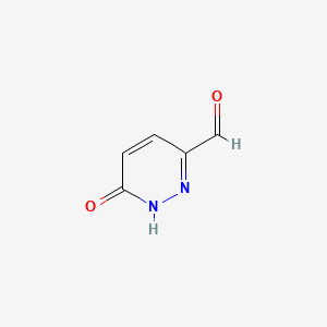 6-Oxo-1,6-dihydropyridazine-3-carbaldehyde chemical structure (CAS 933734-91-9)