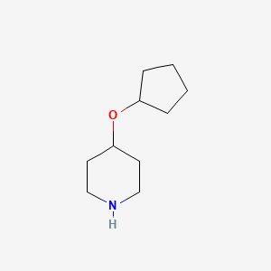 4-(Cyclopentyloxy)piperidine chemical structure (CAS 933736-13-1)