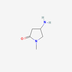 4-Amino-1-methylpyrrolidin-2-one chemical structure (CAS 933744-16-2)