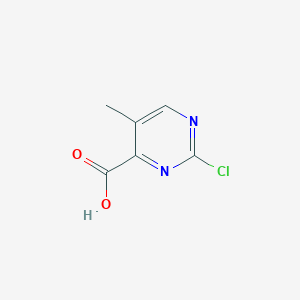 2-Chloro-5-methylpyrimidine-4-carboxylic acid chemical structure (CAS 933746-10-2)