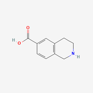 1,2,3,4-Tetrahydroisoquinoline-6-carboxylic acid chemical structure (CAS 933752-32-0)