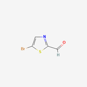 5-Bromo-1,3-thiazole-2-carbaldehyde chemical structure (CAS 933752-44-4)