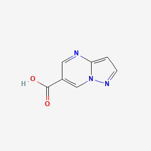 Pyrazolo[1,5-a]pyrimidine-6-carboxylic acid chemical structure (CAS 933754-38-2)