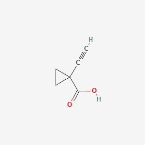 1-Ethynylcyclopropanecarboxylic acid chemical structure (CAS 933755-97-6)