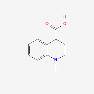 1-Methyl-1,2,3,4-tetrahydroquinoline-4-carboxylic acid chemical structure (CAS 933756-65-1)