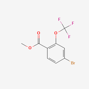 Methyl 4-bromo-2-(trifluoromethoxy)benzoate chemical structure (CAS 933785-18-3)